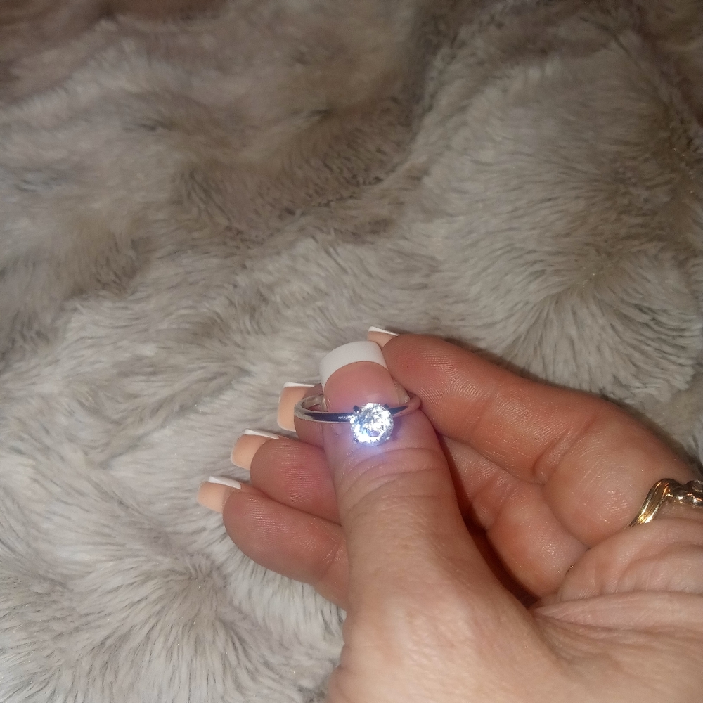 Diamond silver antique ring - Picture 9 of 9